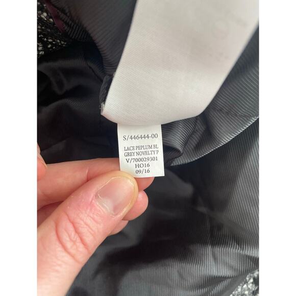 Banana Republic Lace Blazer Dark Romantic Corporate Office Executive Career Wear - Picture 10 of 10